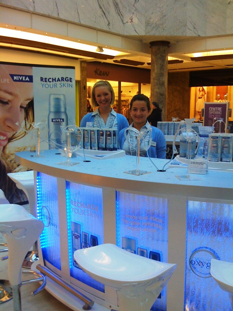 Nivea Product launch using our Oxygen Bars